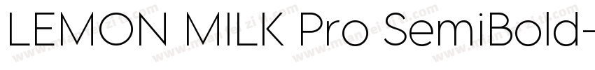 LEMON MILK Pro SemiBold字体转换